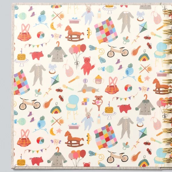 Baby Journal - The First Year (grey boxed)