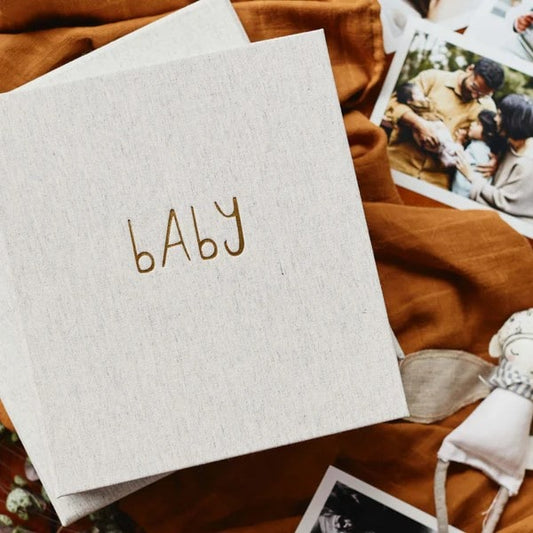 Baby Journal - The First Year (grey boxed)