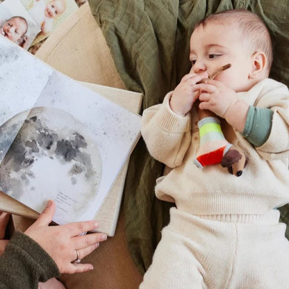 Baby Journal in Box - First Year Record Book (oatmeal neutral)