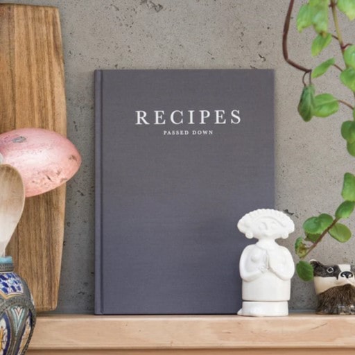 Recipe Journal - Recipes passed down (charcoal)