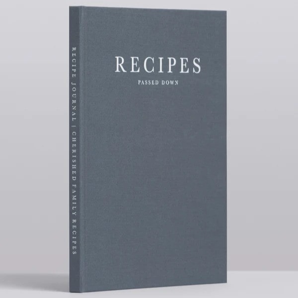 Recipe Journal - Recipes passed down (charcoal)