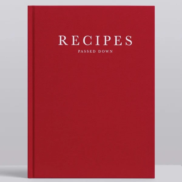 Recipe Journal - Recipes passed down (red)