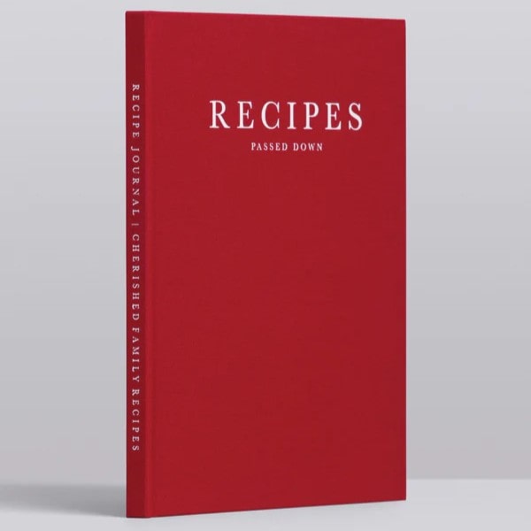 Recipe Journal - Recipes passed down (red)