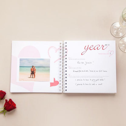 Wedding gift or for the first paper anniversary, to fill with wedding anniversary memories. 