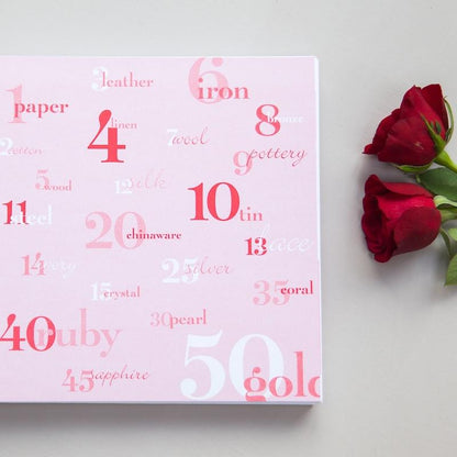 Wedding gift or for the first paper anniversary, to fill with wedding anniversary memories. 