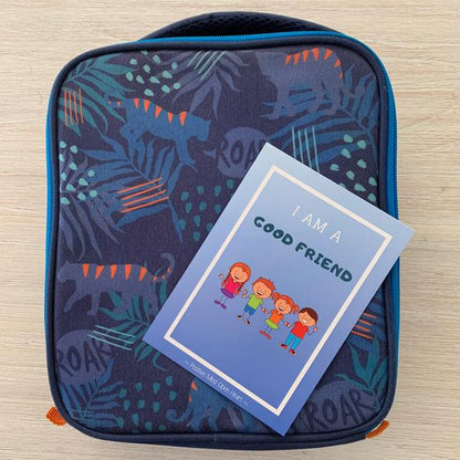 Kids Positive Affirmation cards, bright and colourful with positive words and designs